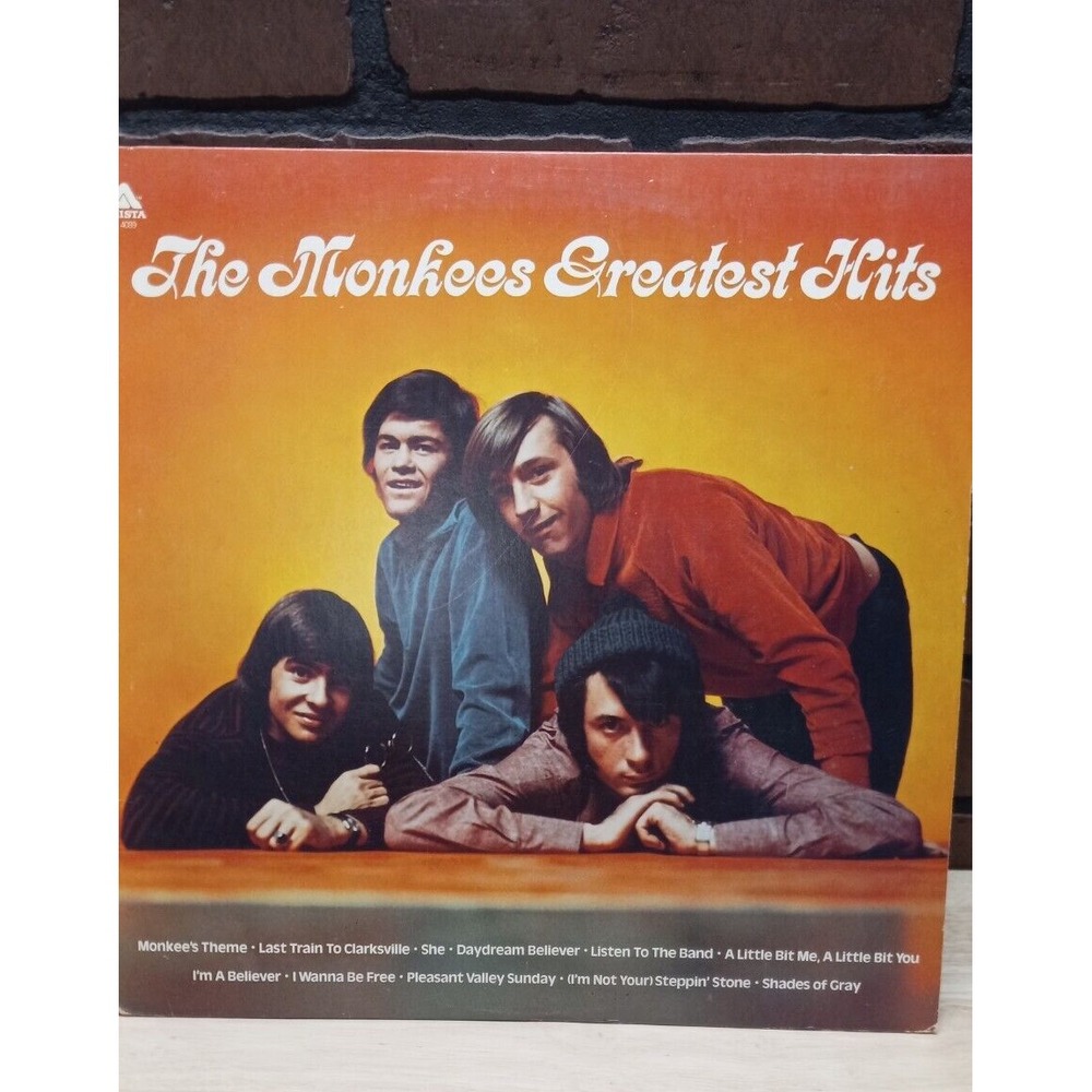 The Monkees Greatest Hits vinyl lp record 1977 I'm a Believer Shades of Gray